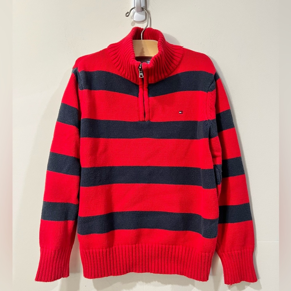 Tommy Hilfiger Boys Striped Pullover Sweater